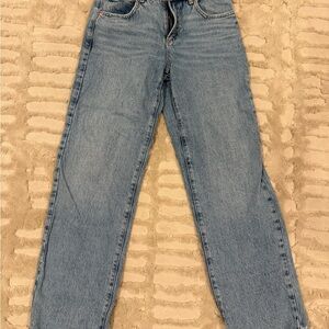 Garage Light Blue Straight Leg Women's Jeans